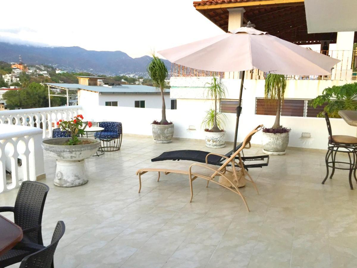 אקפולקו Villa Guitarron Gran Terraza Vista Espectacular 6 Huespedes Piscina Gigante מראה חיצוני תמונה